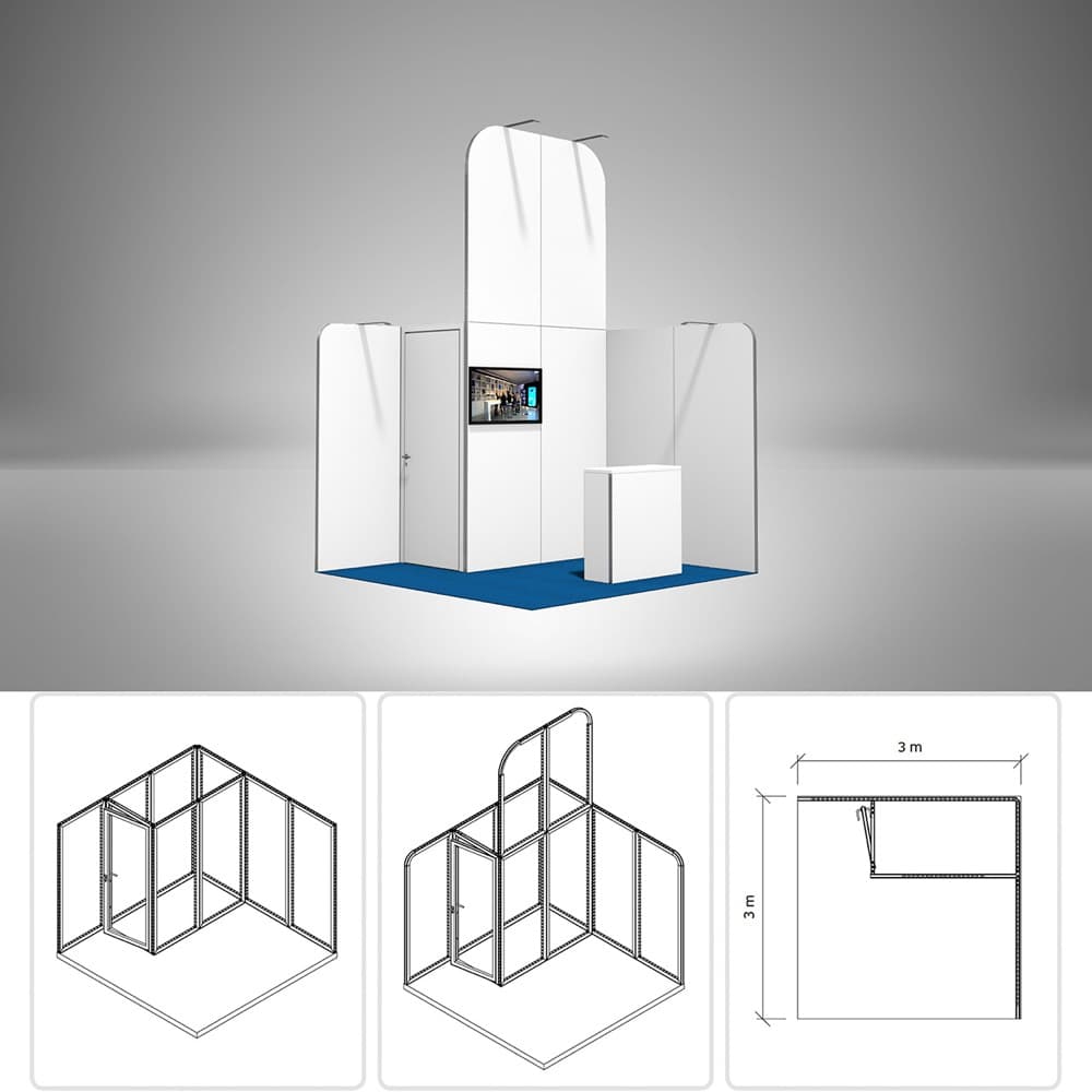 3 × 3 m Beispielvariante 1