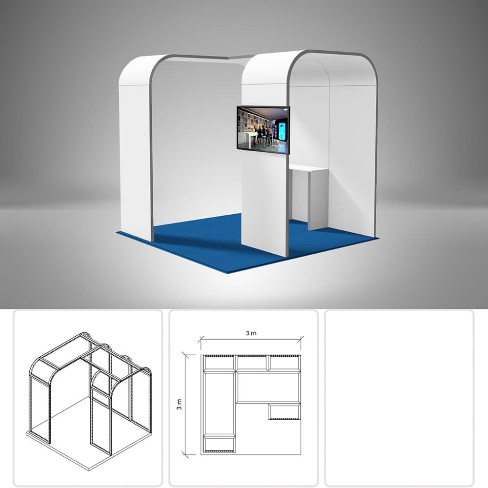 3 × 3 m Beispielvariante 2